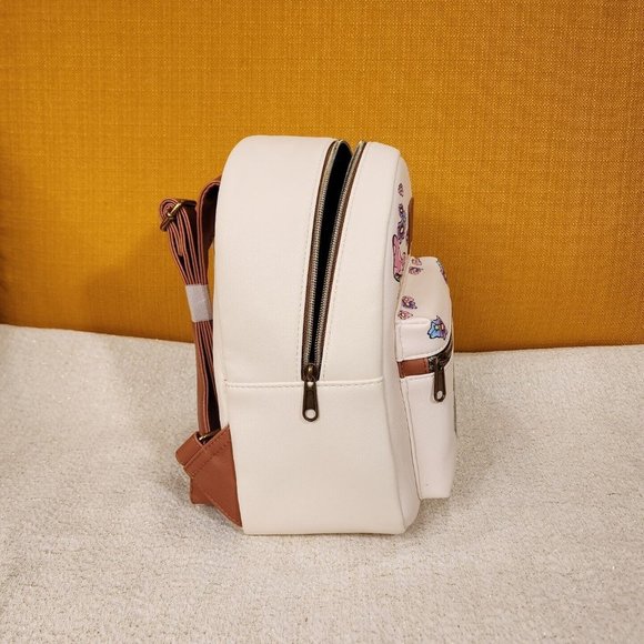 Loungefly Disney Bambi Thumper Sleeping Mushroom Floral Mini Backpack NEW - Picture 10 of 11